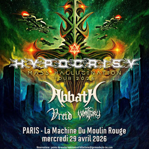 Hypocrisy + Abbath + Vomitory + Vreid à La Machine du Moulin Rouge en 2026