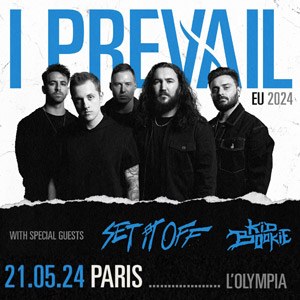 I Prevail en concert à l'Olympia en mai 2024