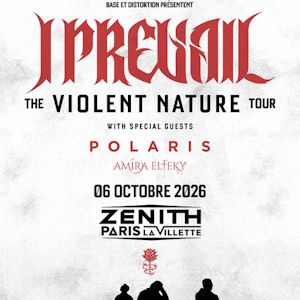 I Prevail en concert Zénith Paris - La Villette en octobre 2026