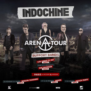 Indochine en concert Accor Arena le 7 mars 2026
