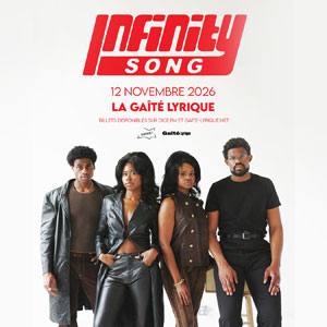 Infinity Song en concert La Gaite Lyrique en novembre 2026