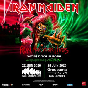 Iron Maiden en concert Paris La Défense Arena le 22 juin 2026