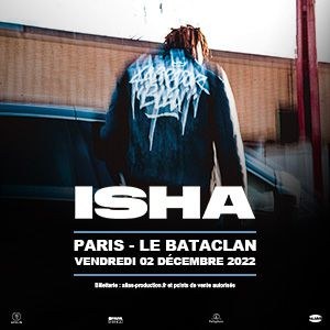 Isha en concert au Bataclan en décembre 2022