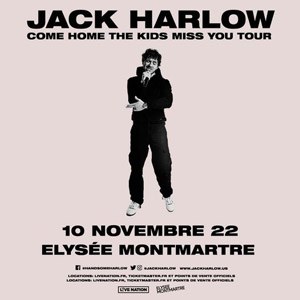 Jack Harlow Elysée Montmartre - Paris jeudi 10 novembre 2022