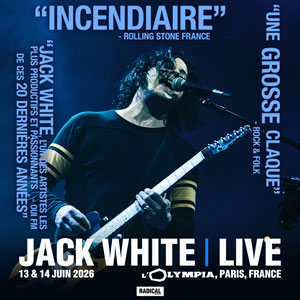 Jack White Concert L'Olympia Paris 2026