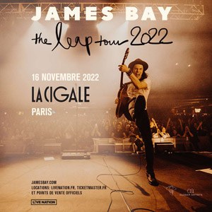 James Bay en concert à La Cigale en novembre 2022