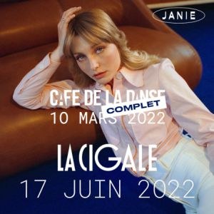 Janie en concert à La Cigale en juin 2022