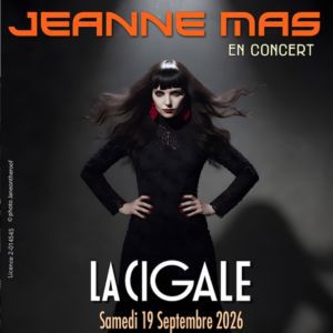Jeanne Mas Concert La Cigale Paris 2026