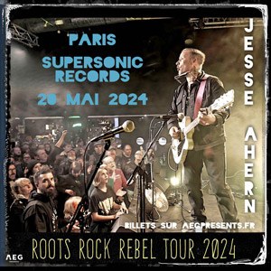 Jesse Ahern en concert au Supersonic Records en mai 2024