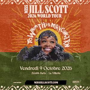 Jill Scott Concert Zénith Paris - La Villette Paris 2026