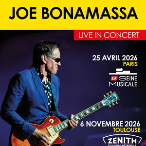 Joe Bonamassa en concert La Seine Musicale en avril 2026