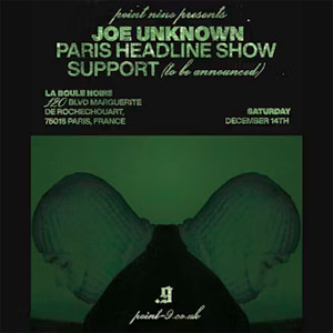 Joe Unknown en concert à La Boule Noire en décembre 2024
