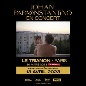 Johan Papaconstantino en concert au Trianon en avril 2023