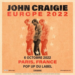 Billets John Craigie Pop Up! - Paris jeudi 6 octobre 2022
