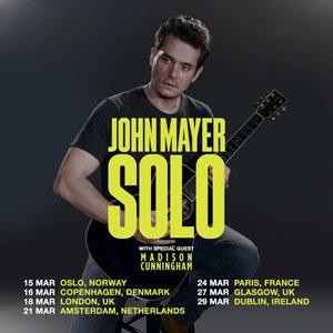 John Mayer en concert à l'Accor Arena en 2024