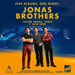 Jonas Brothers en concert à l'Accor Arena le 7 juin 2024