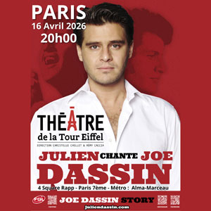 Julien Dassin en concert Théâtre de la Tour Eiffel en avril 2026