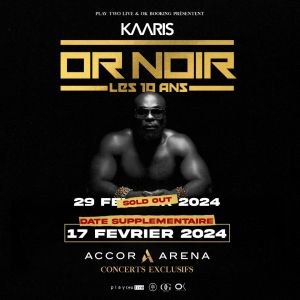 Kaaris en concert à l'Accor Arena le 17 février 2024