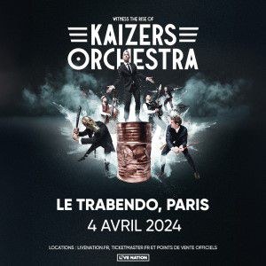 Kaizers Orchestra en concert au Trabendo en avril 2024