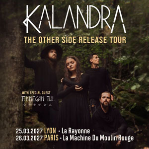 Kalandra + Finnegan Tui à Paris : concert, date et billets