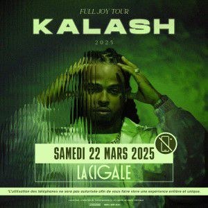 Kalash en concert à La Cigale en mars 2025