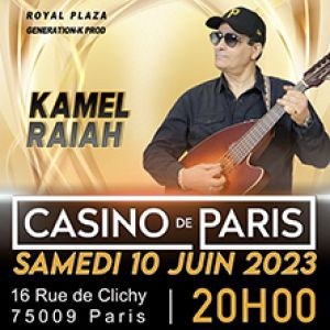 Kamel Raiah en concert au Casino de Paris en 2023