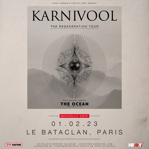 Billets Karnivool Le Bataclan - Paris mercredi 1 février 2023