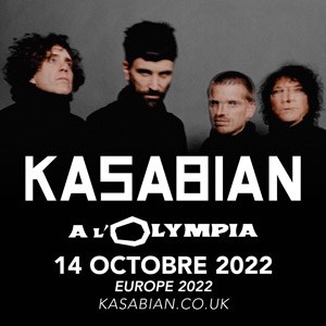 Kasabian en concert à L'Olympia en octobre 2022