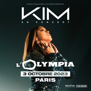 Kim en concert à L'Olympia le 3 octobre 2023