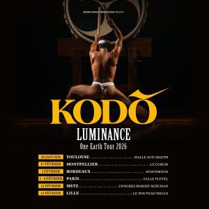 Kodo  à Paris - Salle Pleyel du 05 au 08 février 2026
