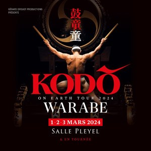 Kodo à la Salle Pleyel du 1er au 3 mars 2024