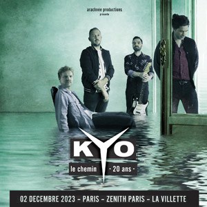 Kyo en concert au Zénith de Paris en décembre 2023