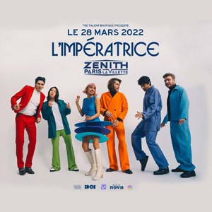 L'Impératrice en concert au Zénith de Paris en mars 2022