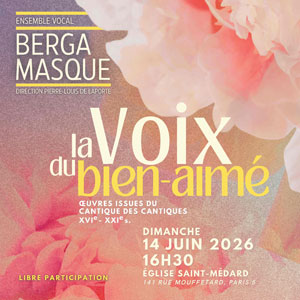 La voix du bien-aimé Concert Église Saint Médard Paris