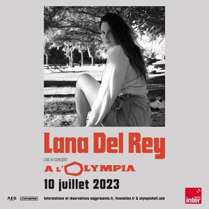 Lana Del Rey en concert à L'Olympia le 10 juillet 2023
