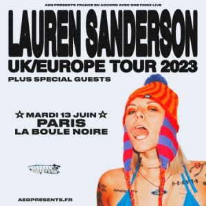 Lauren Sanderson en concert à La Boule Noire en 2023