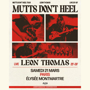 Leon Thomas en concert Elysée Montmartre le 21 mars 2026