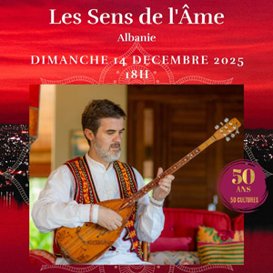 Les Sens de l'Âme - Albanie  Enris Qinami - Chant et sharki Théâtre Mandapa le