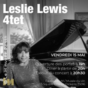 Leslie Lewis 4tet Concert Le M. Musée du Vin Paris 2026