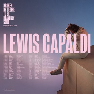 Lewis Capaldi en concert à l'Accor Arena en février 2023