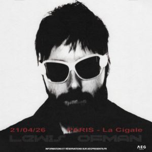 Lewis Ofman en concert La Cigale le 21 avril 2026