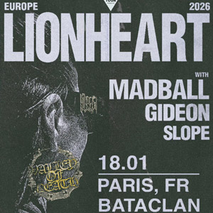 Lionheart en concert Le Bataclan le 18 janvier 2026