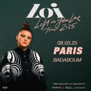 Loi en concert au Badaboum en mars 2025