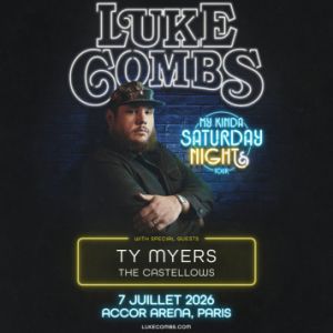 Luke Combs en concert Accor Arena en juillet 2026