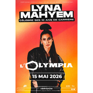 Lyna Mahyem en concert L'Olympia le 15 mai 2026