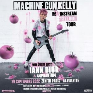 Billets Machine Gun Kelly Zénith Paris - Paris le 29/09/2022 à 19h30 