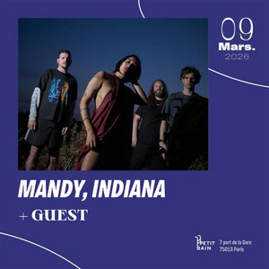Mandy, Indiana en concert Petit Bain en avril 2026