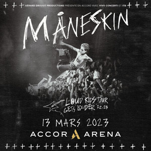 Maneskin en concert à l'Accor Arena en 2023