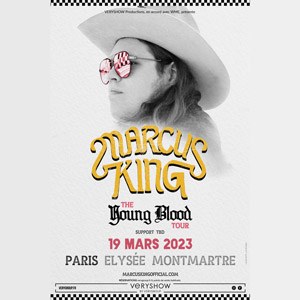 Marcus King Elysée Montmartre - Paris dimanche 19 mars 2023