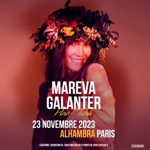 Mareva Galanter en concert à Alhambra le 23 novembre 2023